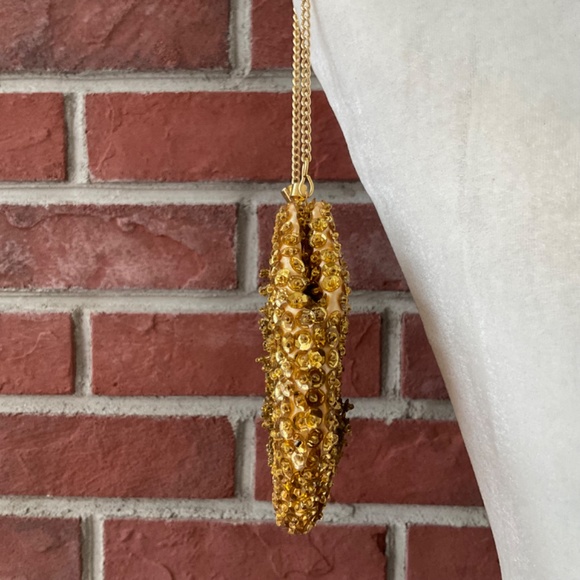 •Vintage Gold Beaded Bag Clutch Hand Made In Hong Kong - Picture 4 of 9